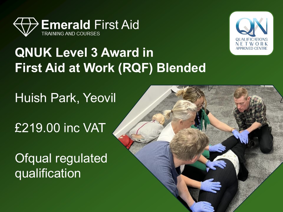 QNUK Level 3 Award in First Aid at Work (RQF) Blended