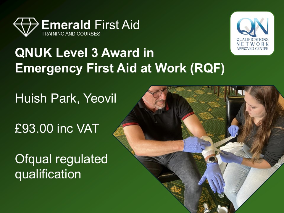 QNUK Level 3 Award in Emergency First Aid at Work (RQF)